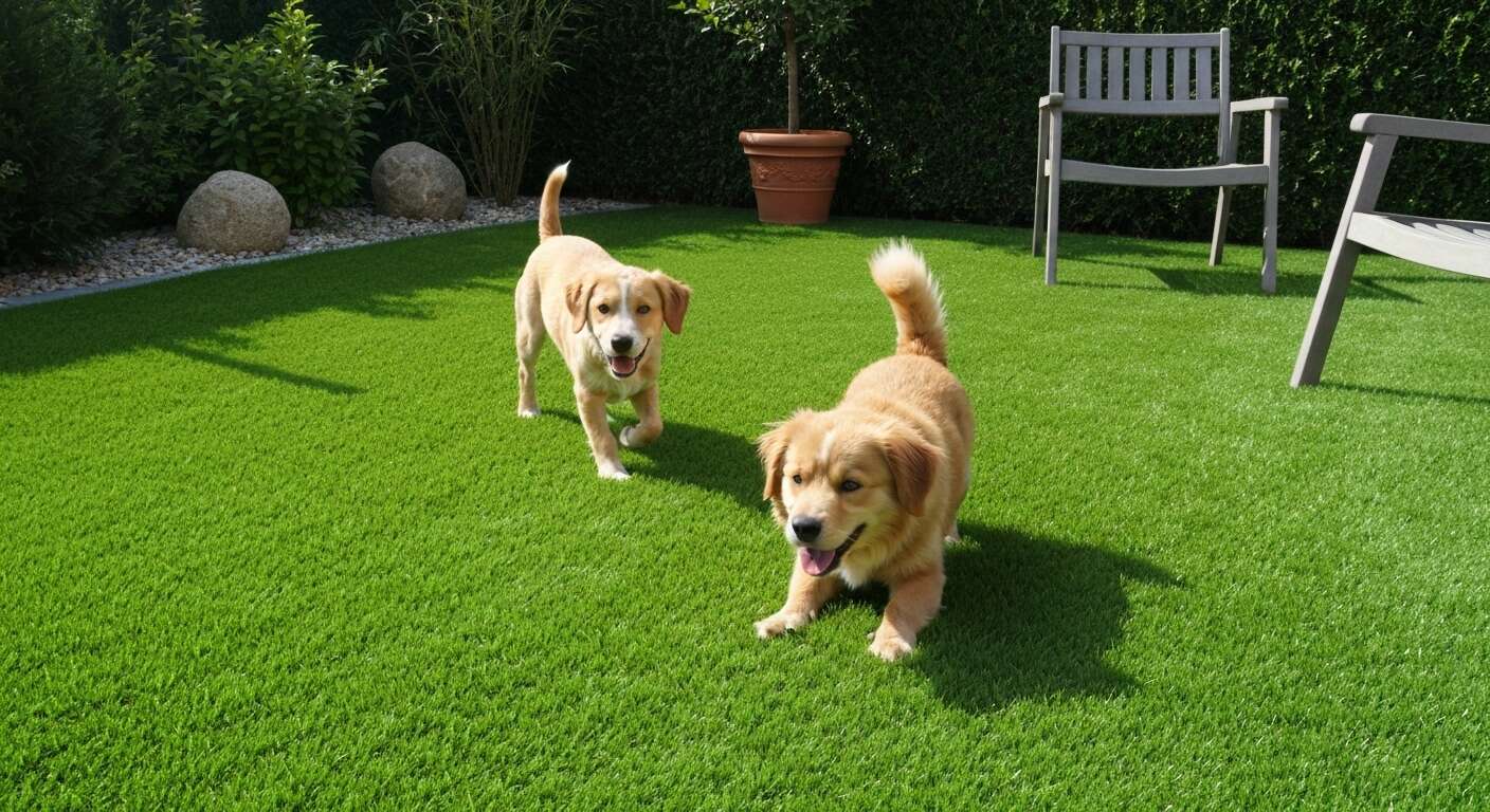 Avantages et inconv&eacute;nients du gazon synth&eacute;tique pour les propri&eacute;taires d'animaux