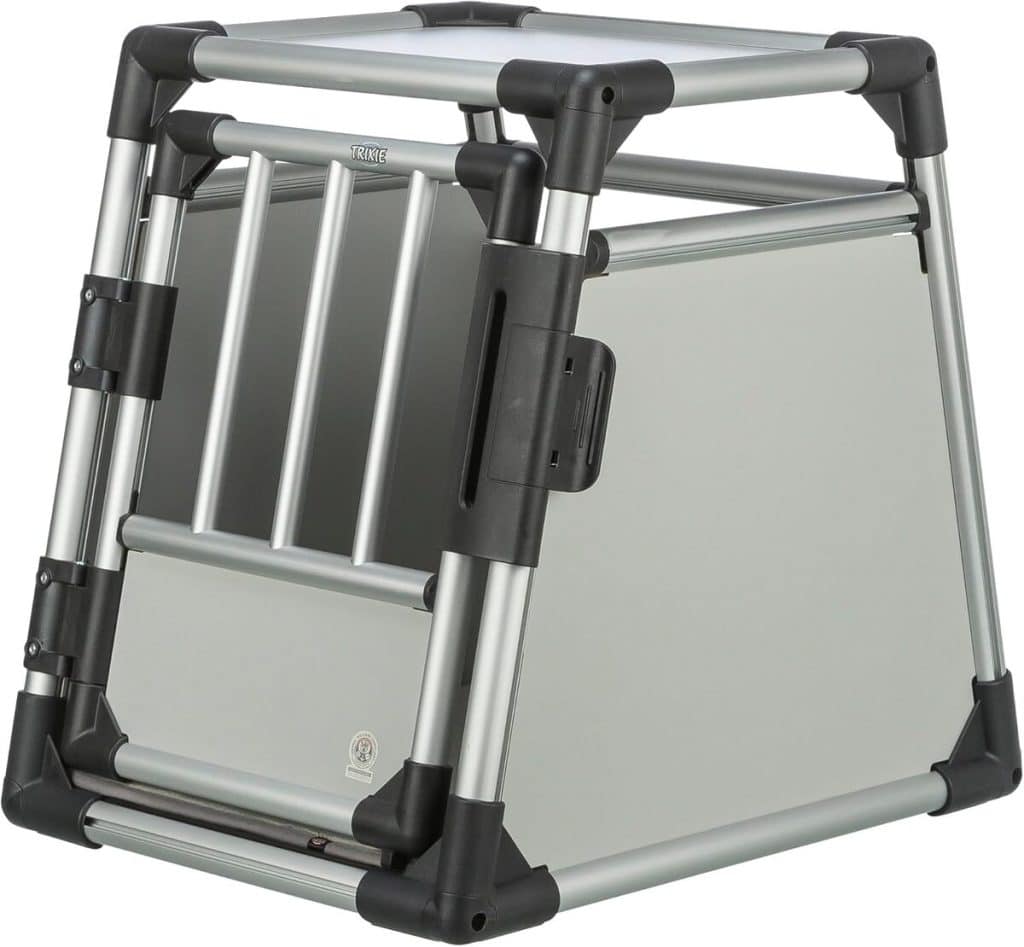 Test : caisse de transport TRIXIE aluminium, modèle stable et silencieux