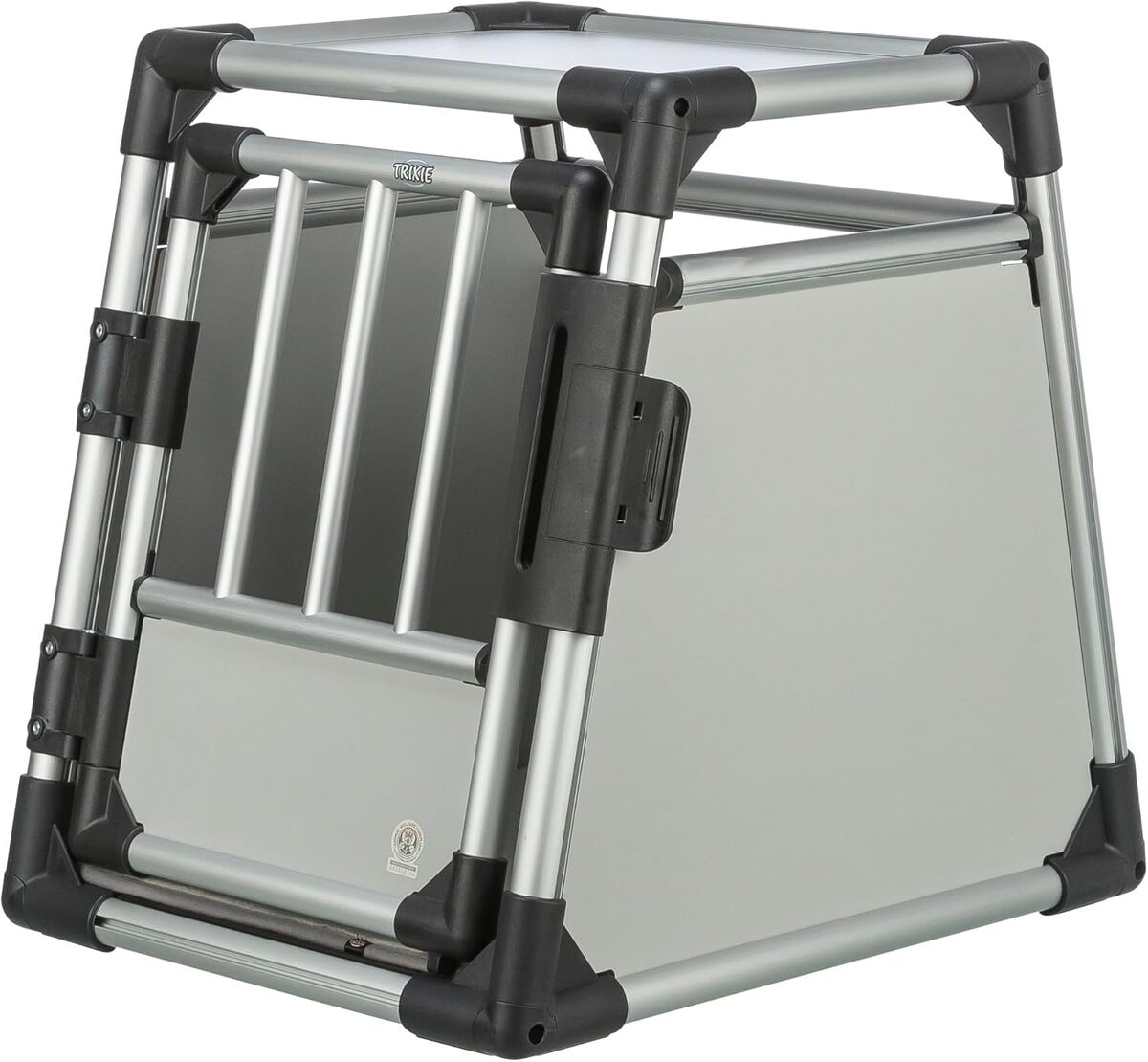 Test : caisse de transport TRIXIE aluminium, modèle stable et silencieux