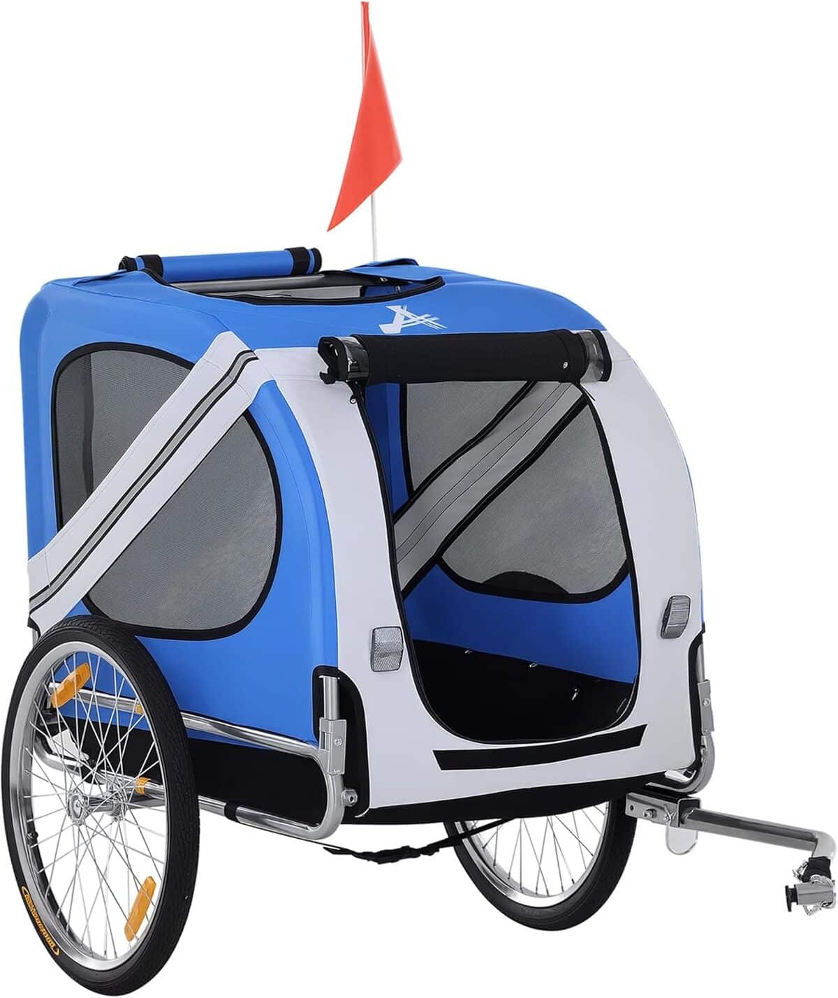 Test : remorque vélo PawHut pour chien, pratique et résistante