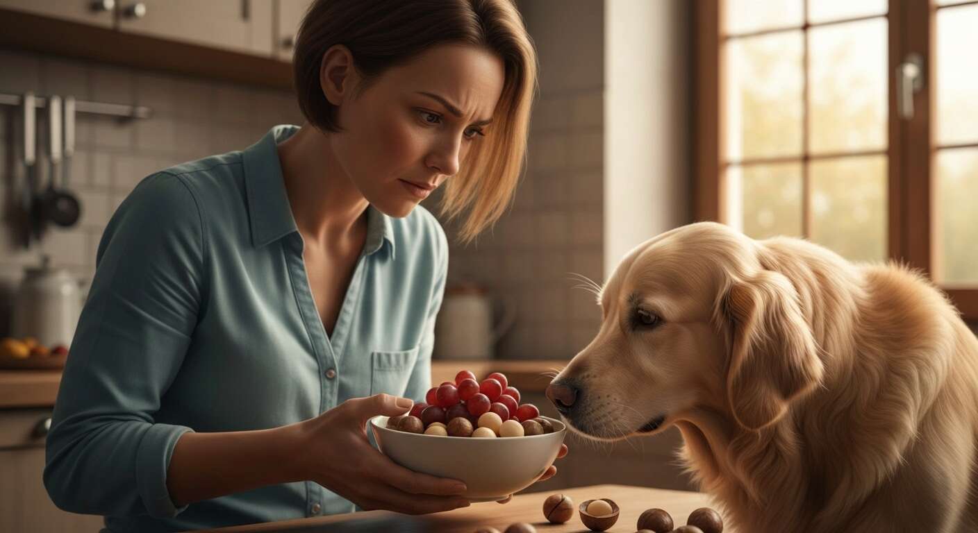 Raisins et noix de macadamia : double menace pour les chiens