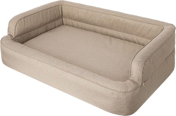 Panier pour Chien et Chat, Meubles pour Animaux, Housse Amovible, Lit Couchage, Canapé Beige, XL 96x62cm