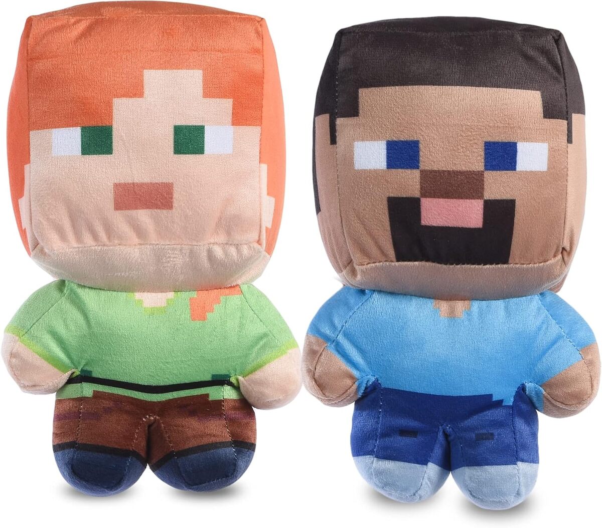 Avis sur les jouets couineurs Minecraft pour chiens : alex et Steve en peluche