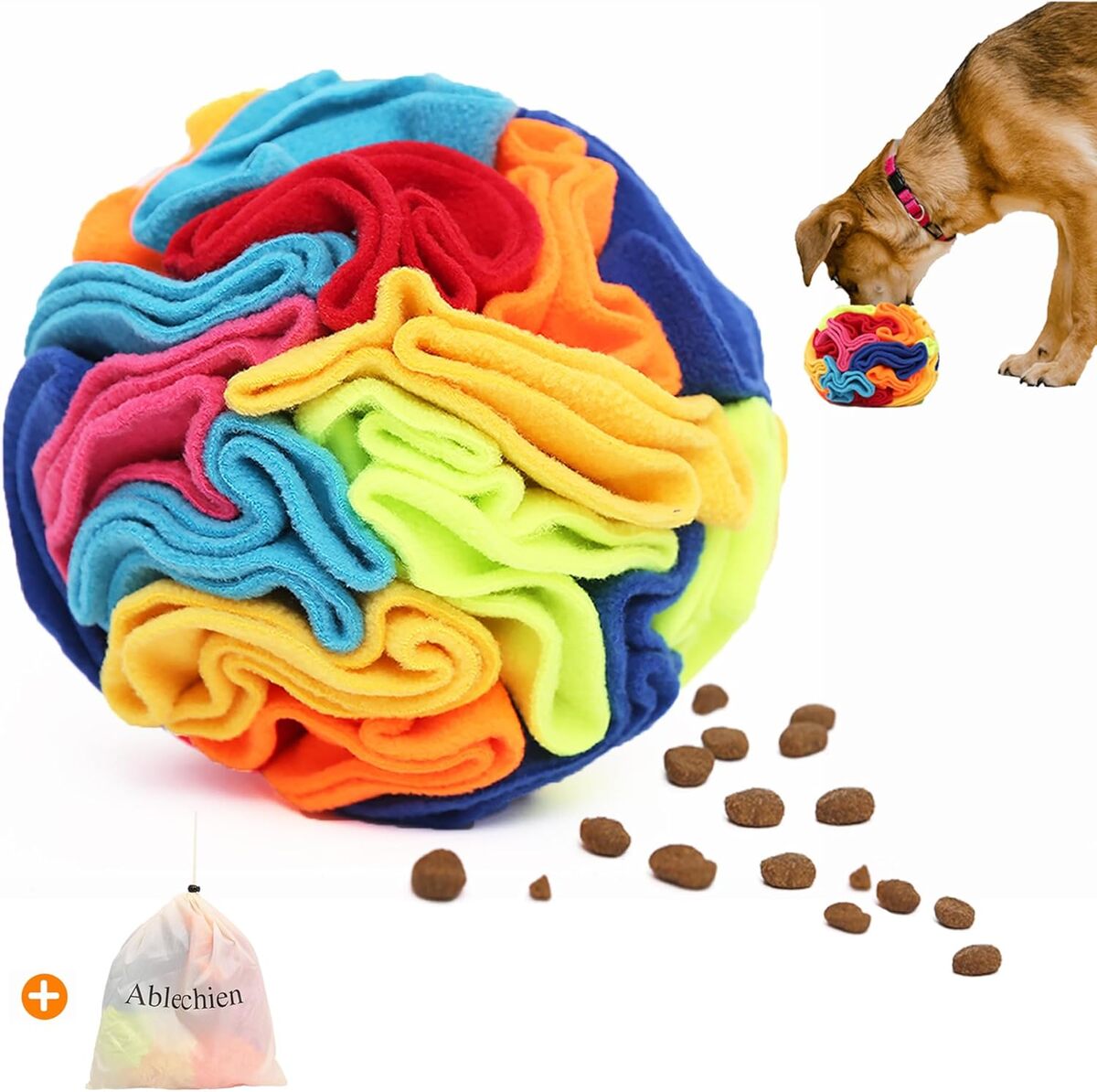 Test : balle interactive Ablechien pour chien gourmet