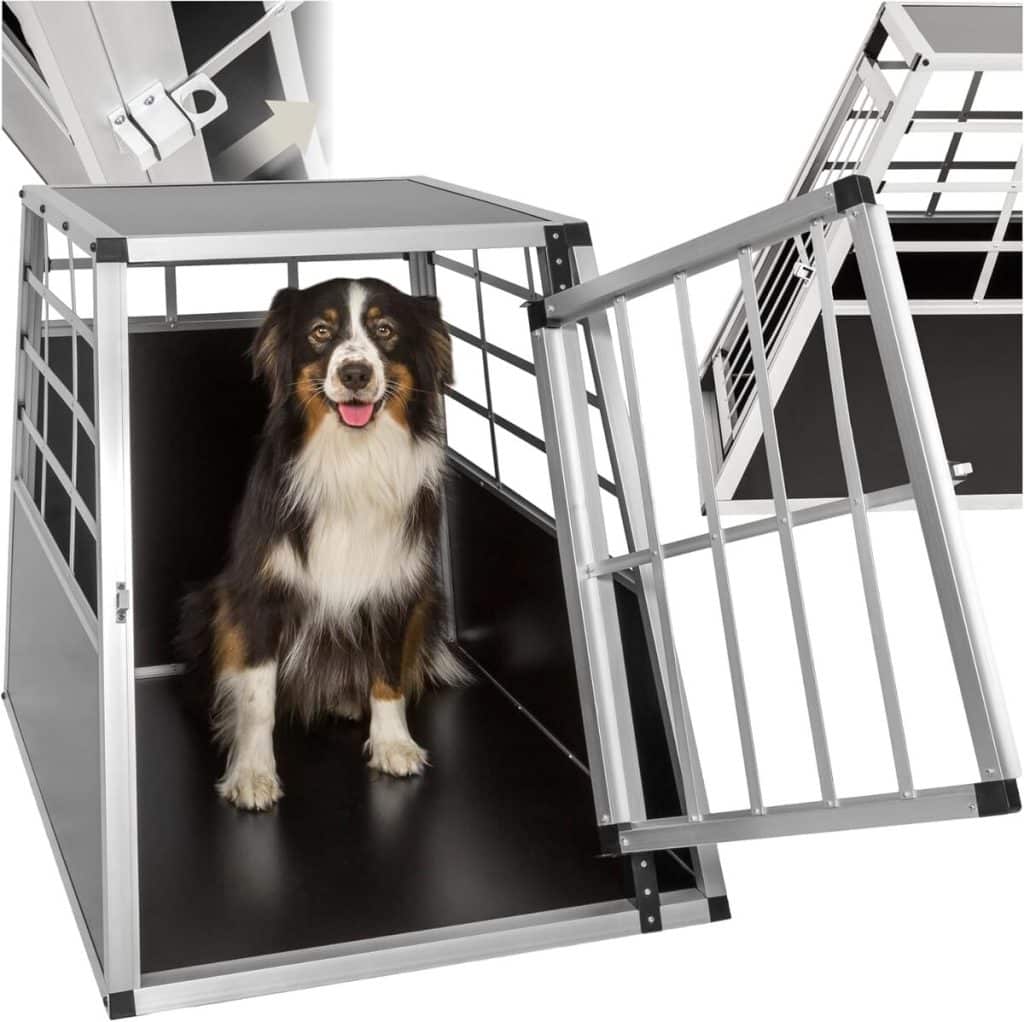 Test : cage de transport grand chien tectake légère et solide