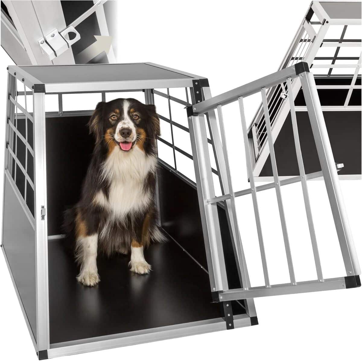 Test : cage de transport grand chien tectake légère et solide