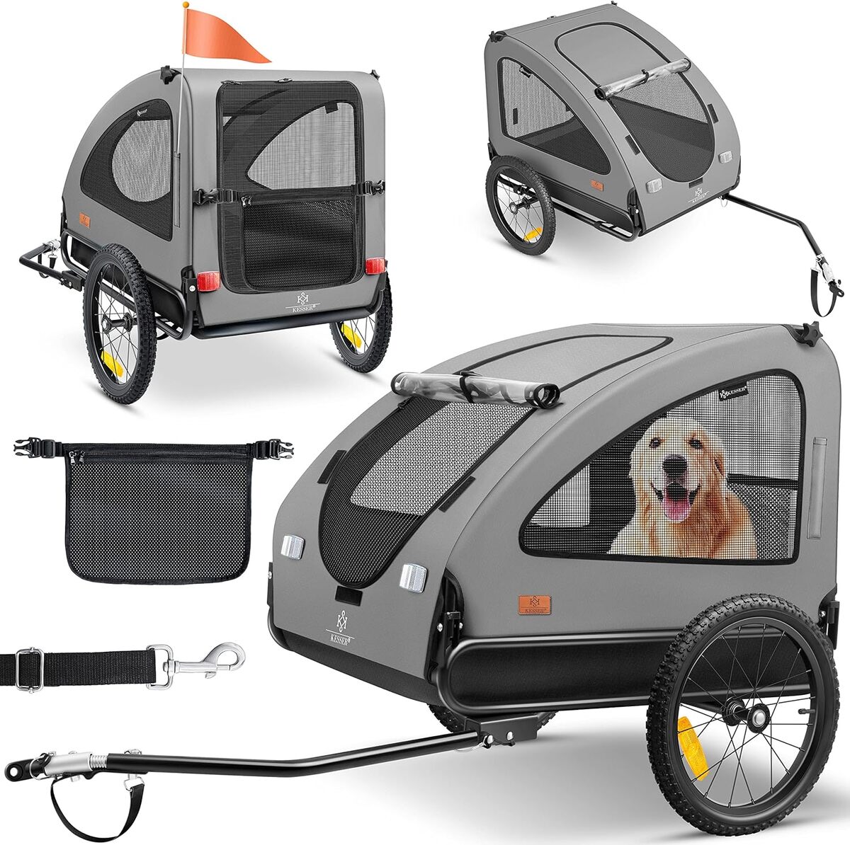 Test : chariot KESSER 2-en-1 pour chien, remorque et poussette pratique