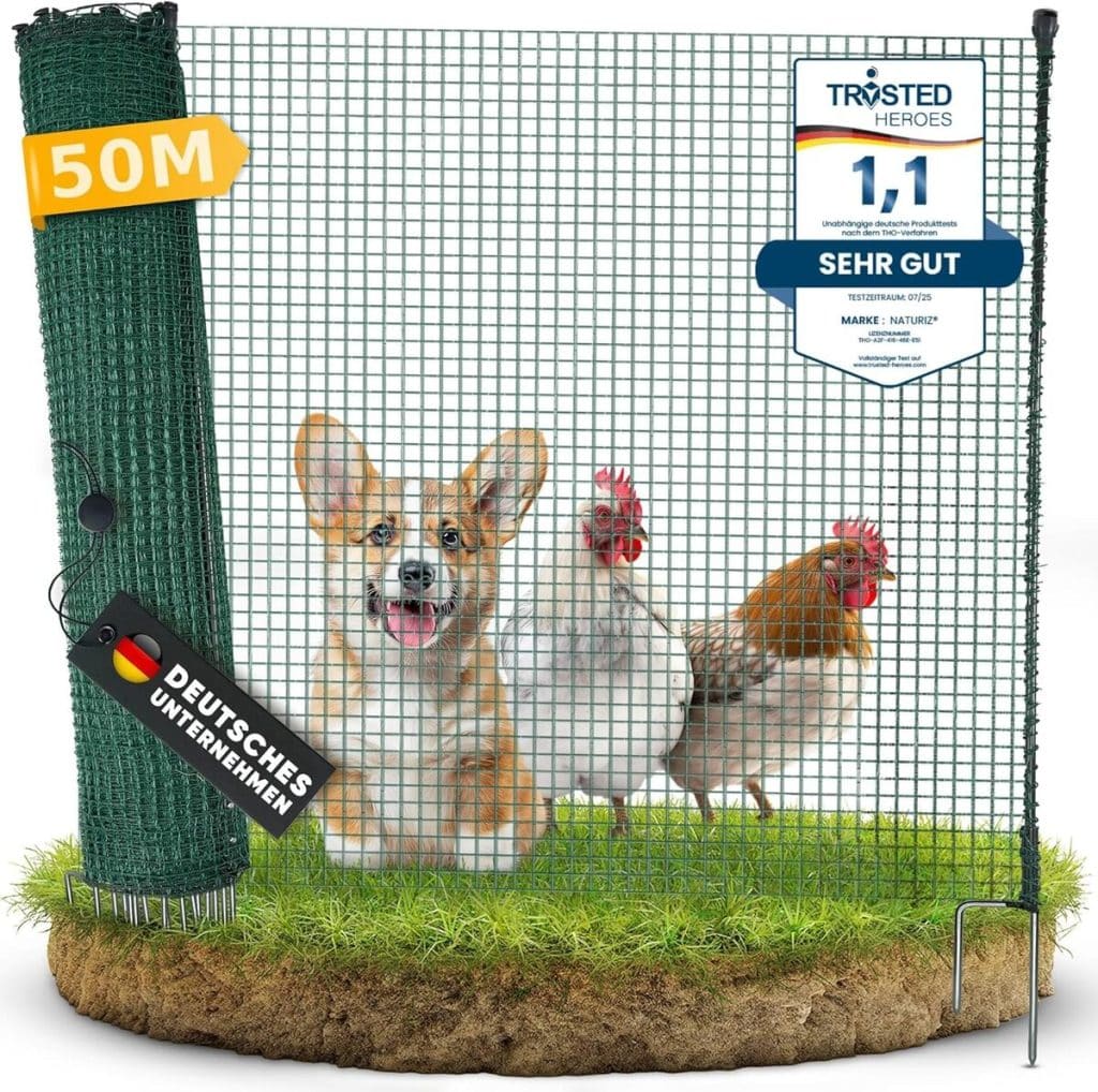 Test : clôture mobile NATURIZ® 50 m, idéale pour chiens et poulaillers