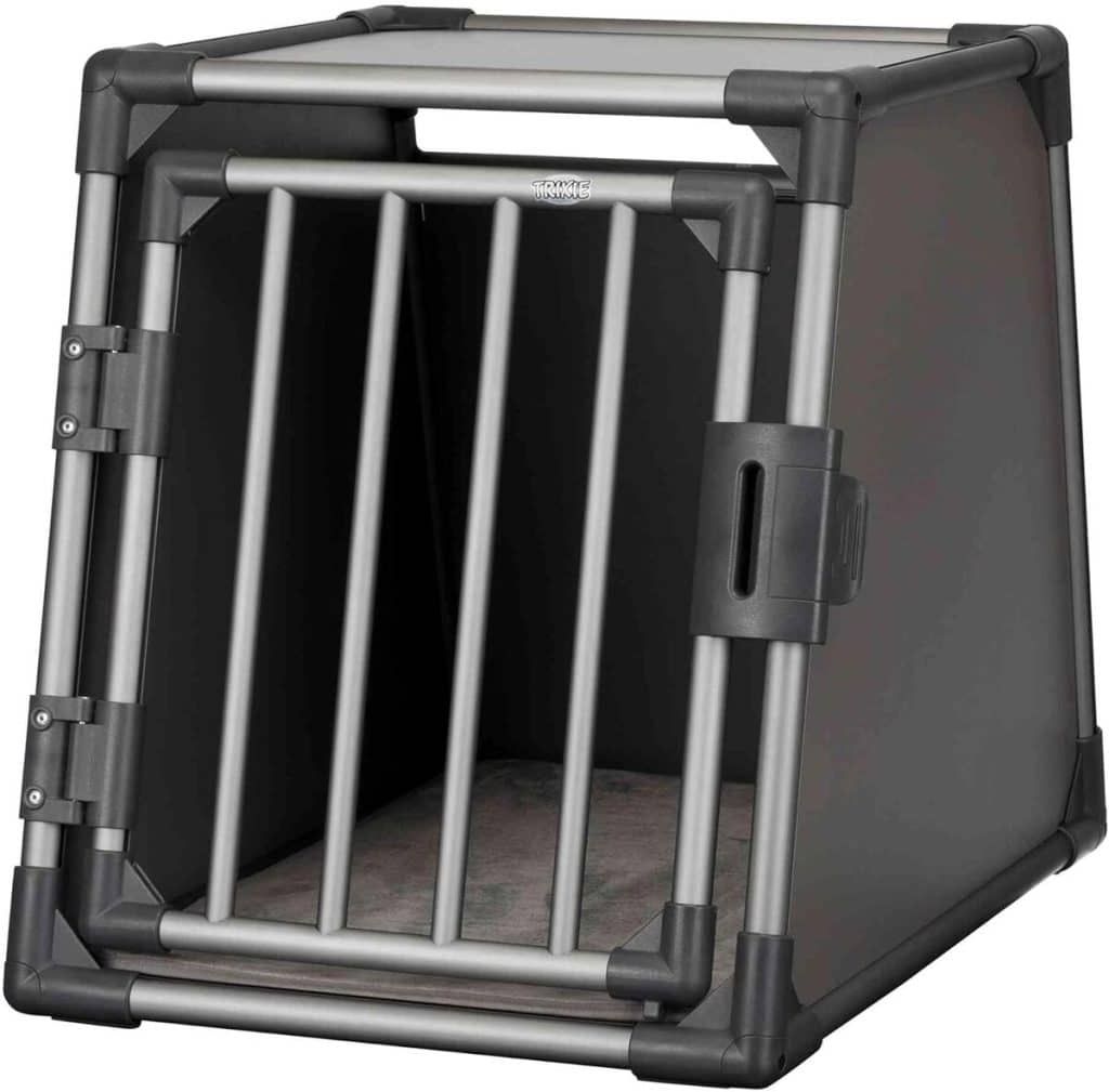 Test de la trixie box de transport aluminium taille M pour chien