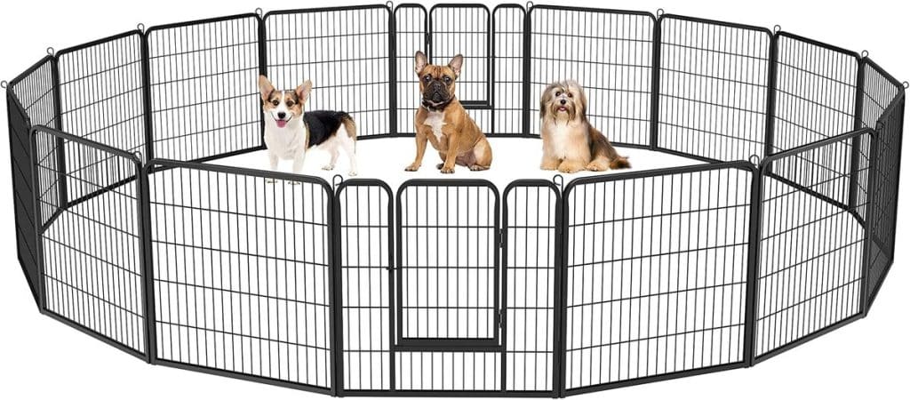 Test du parc pour chien Yaheetech 16 panneaux noir
