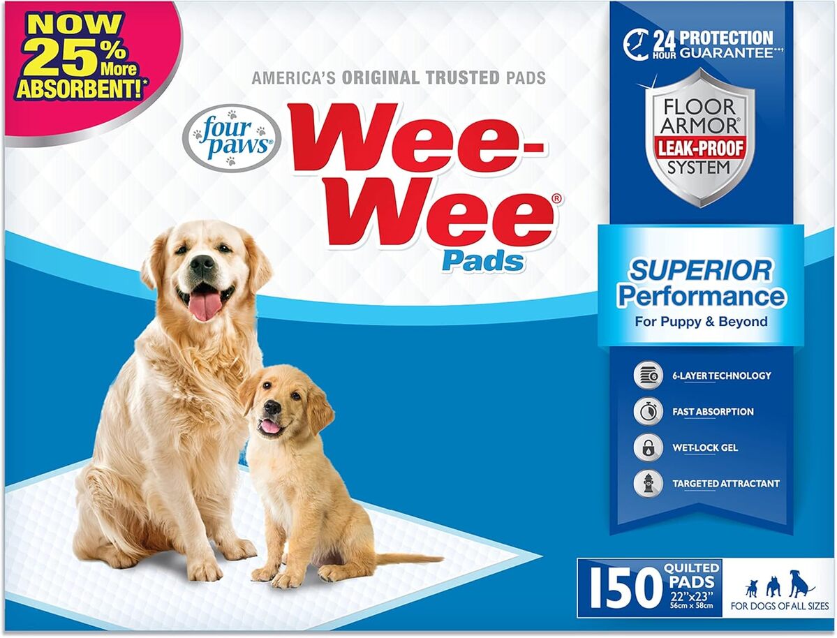 Test : tapis hygiéniques Four Paws Wee-Wee pour chiens