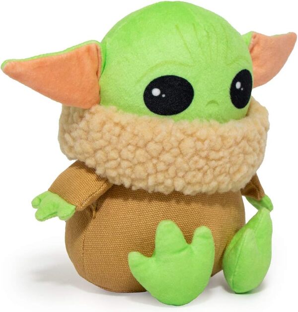 Buckle-Down Jouet pour Chien Mandalorien en Peluche Star Wars l'enfant Assis Pose Assis, Baby Yoda, 20,3 x 20,3 cm (DTPT-SWBIF) pour Toutes Les Races