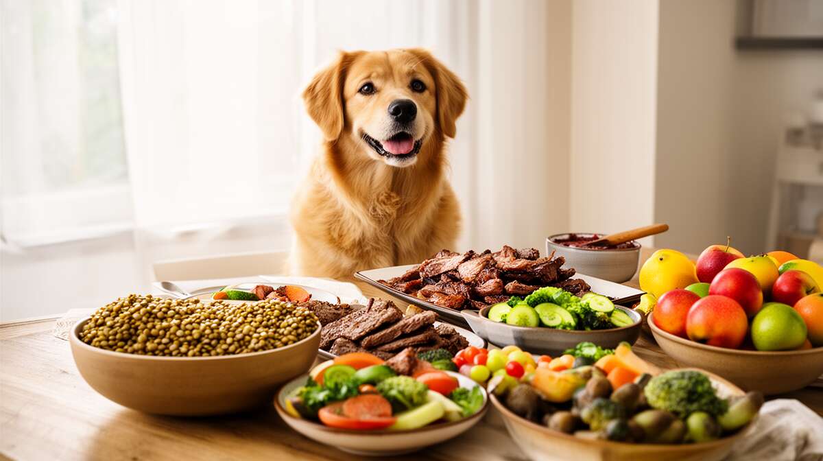 Comparaison des lentilles avec d&rsquo;autres aliments pour chiens