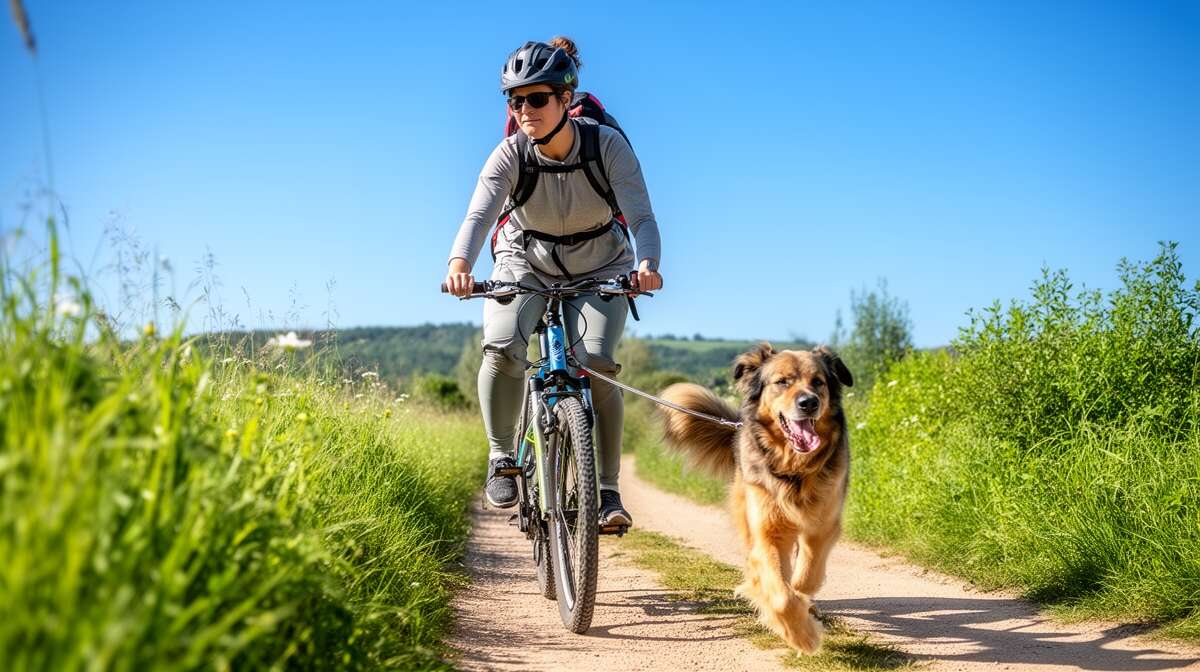 Entra&icirc;ner son chien pour les sorties &agrave; v&eacute;lo