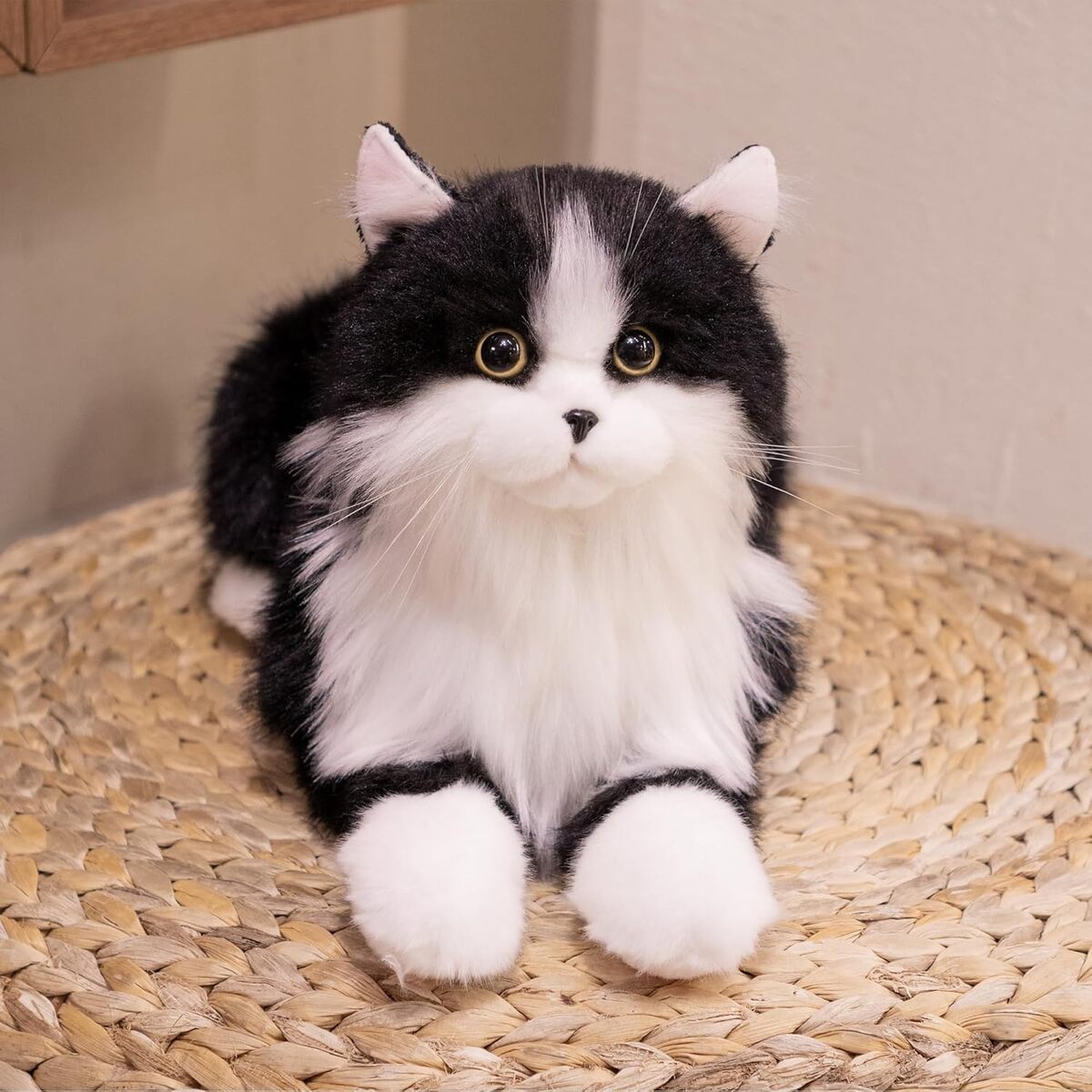 Avis sur la peluche chat gris pondéré Chongker réaliste et kawaii
