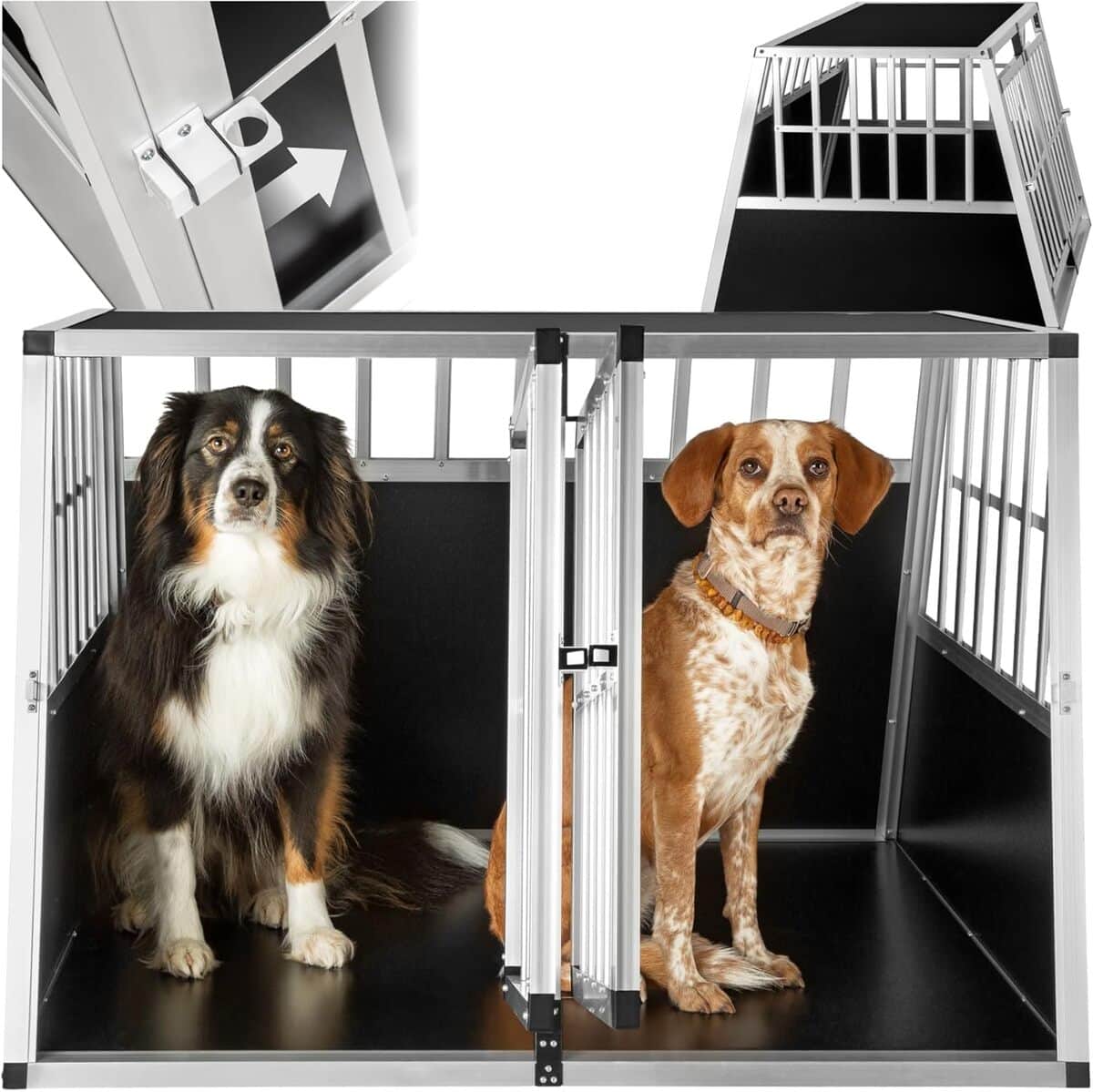 Test : cage de transport double tectake pour chiens