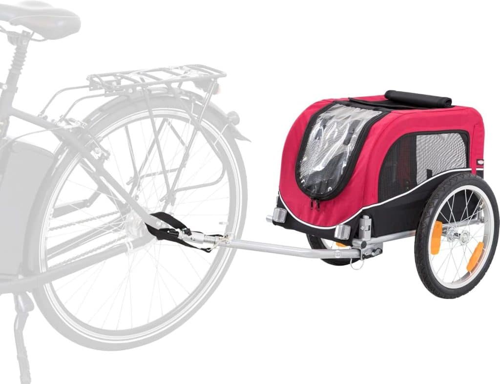 Test de la remorque vélo pour chien Trixie taille S