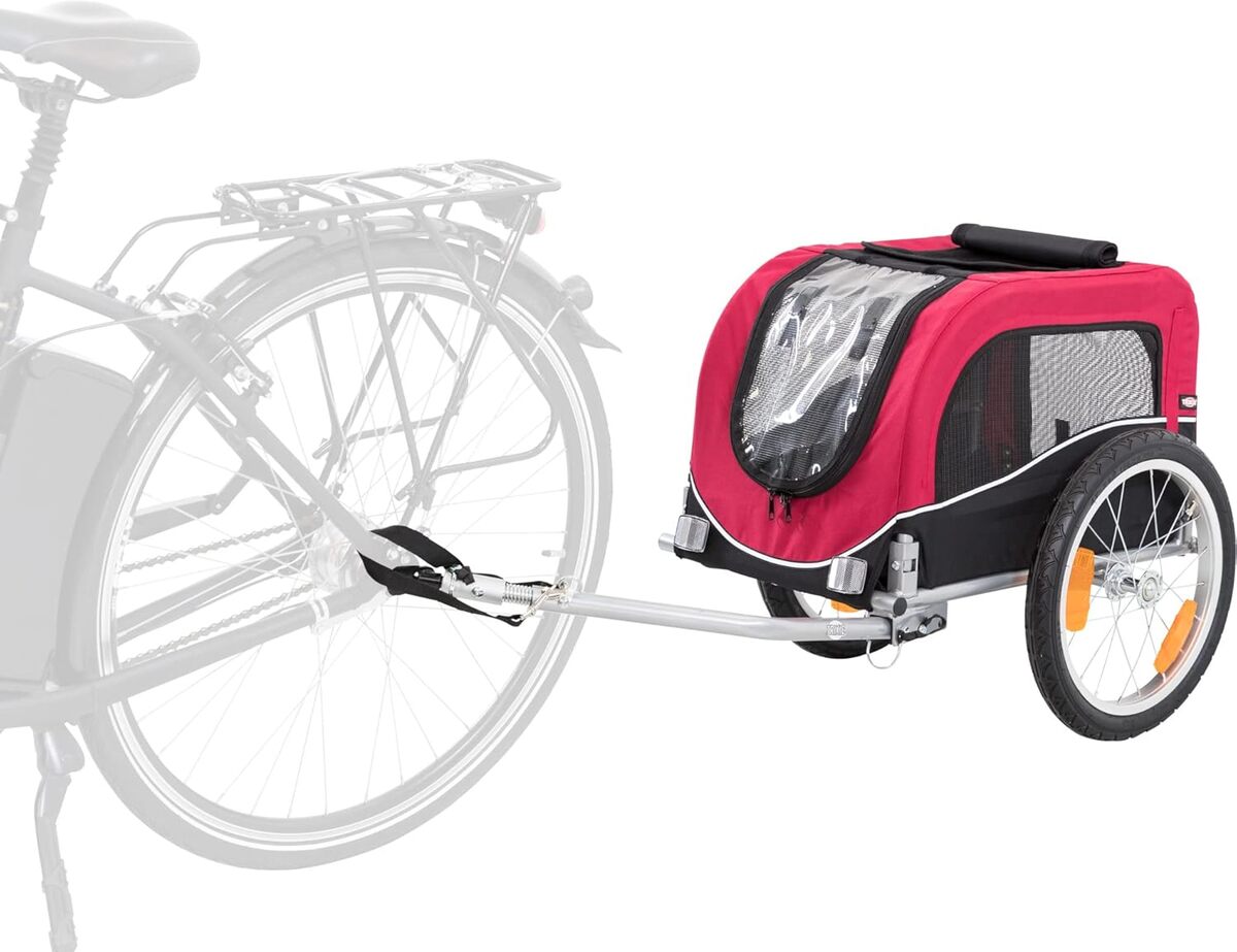Test de la remorque vélo pour chien Trixie taille S