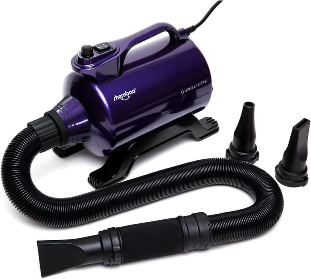 Test du sèche-cheveux shernbao Pulseur 5.0HP pour chiens