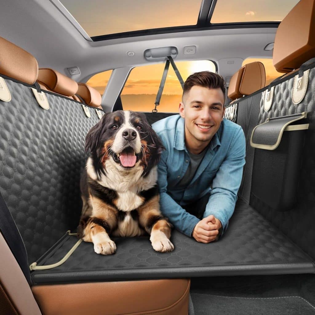 Test : housse extensible SHARLOVY pour chiens en voiture