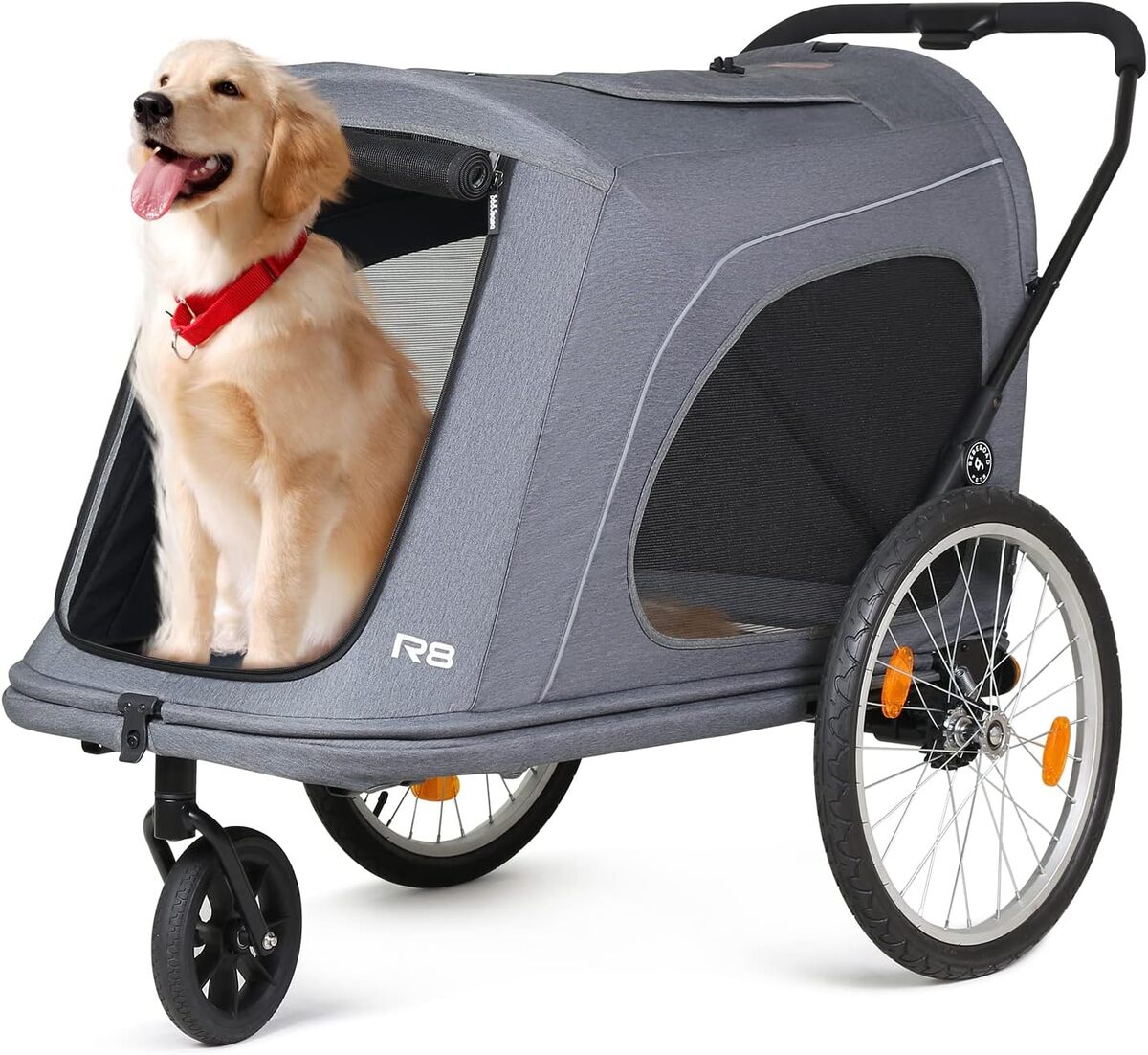 Test : remorque et poussette chien Beberoad 2 en 1, 45 kg