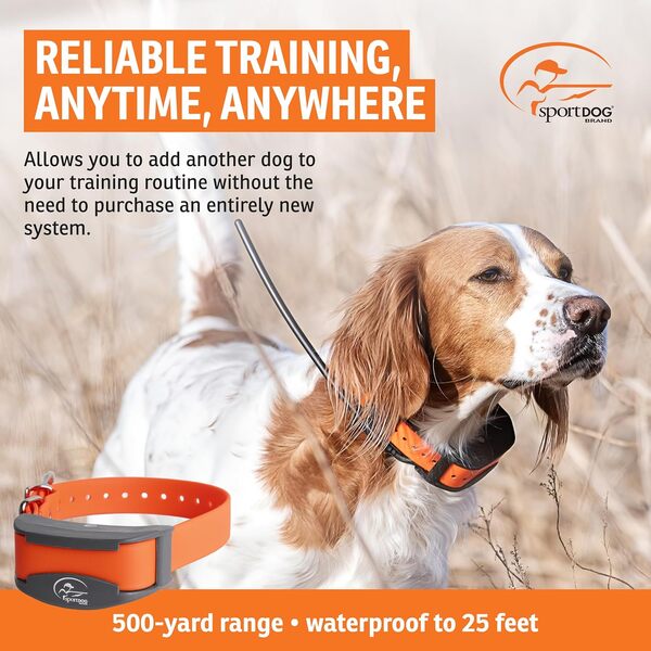 SportDOG Brand FieldTrainer 425X/SportHunter 825 Collier de Rechange pour Votre télécommande de Dressage étanche et Rechargeable avec tonalité, Vibration et Statique