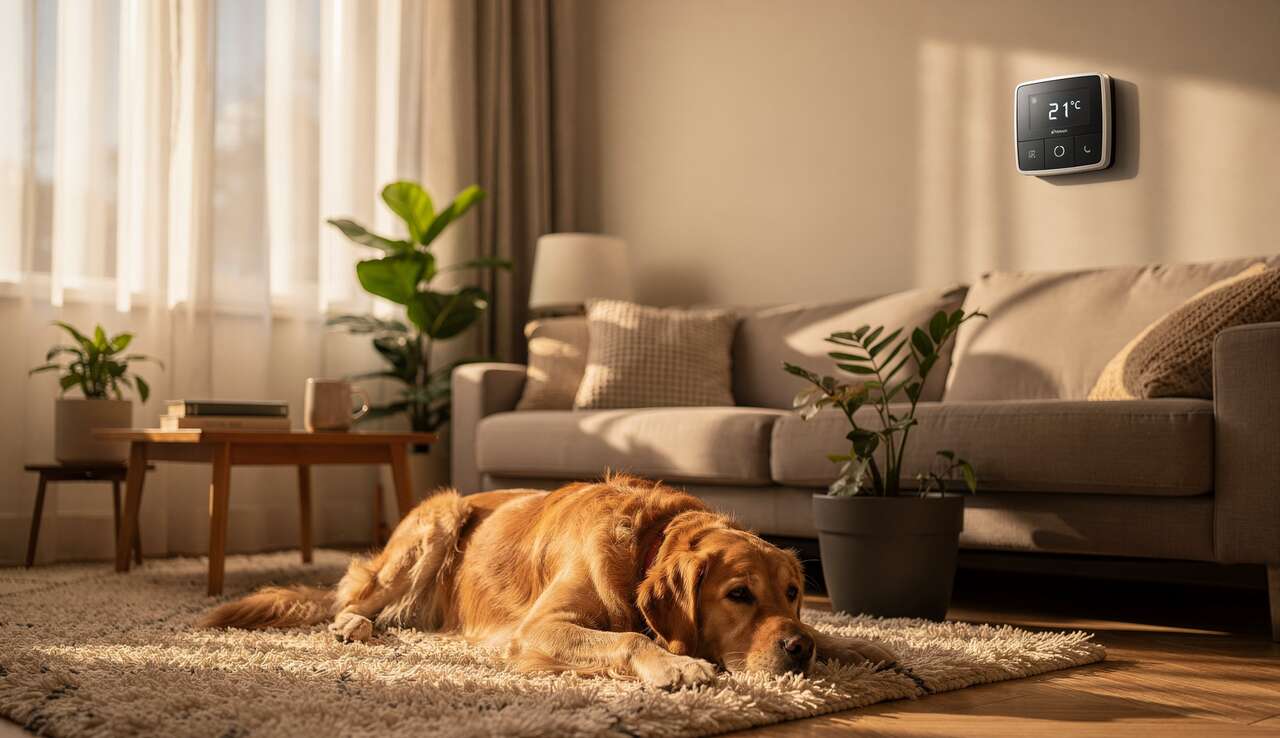 Quelle température idéale pour ma maison avec un chien ?