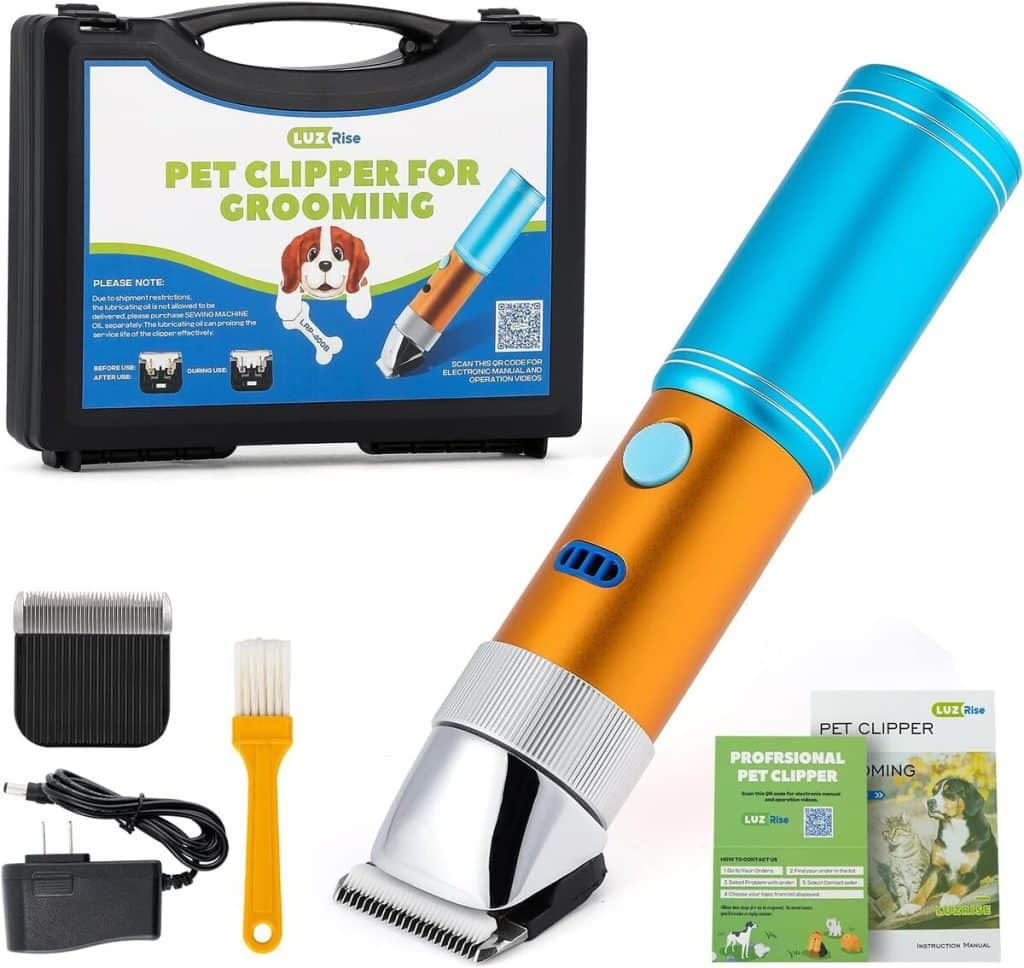 Test de la tondeuse pour chien LuzRise 400 W sans fil : efficacité et silence assurés