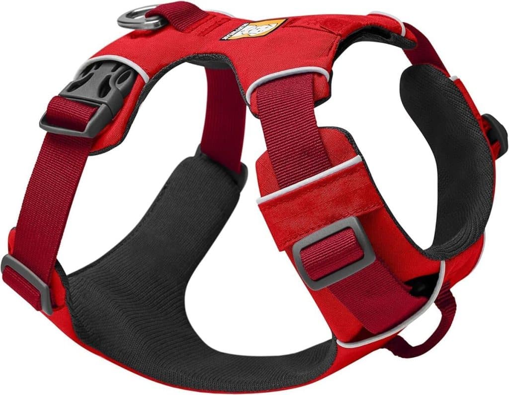 Test du harnais Ruffwear Front Range rouge : confort et solidité