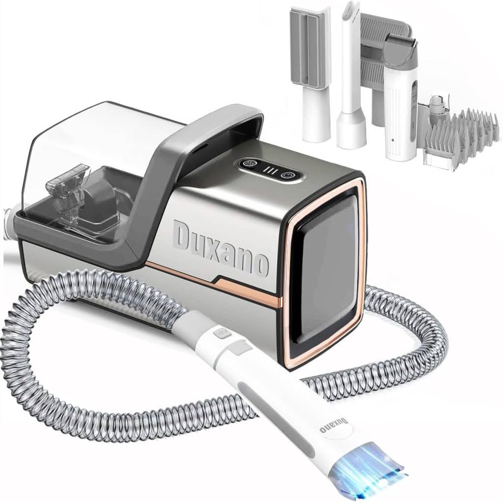 Test du kit de toilettage DUXANO : tondeuse aspirante 15 kPa compacte et silencieuse