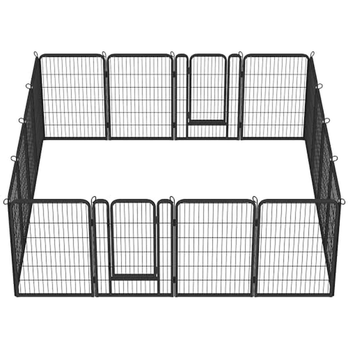 Test du parc pour animaux Yaheetech 16 panneaux en métal