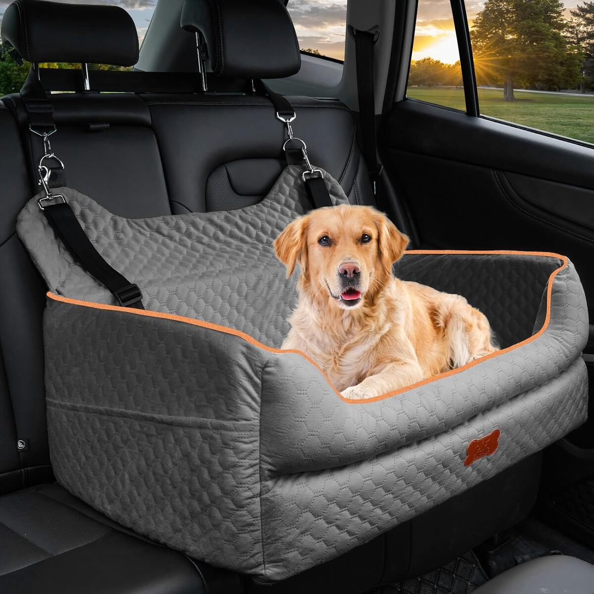 Test du siège d'auto pour chien en mousse à mémoire de forme : confort et sécurité assurés