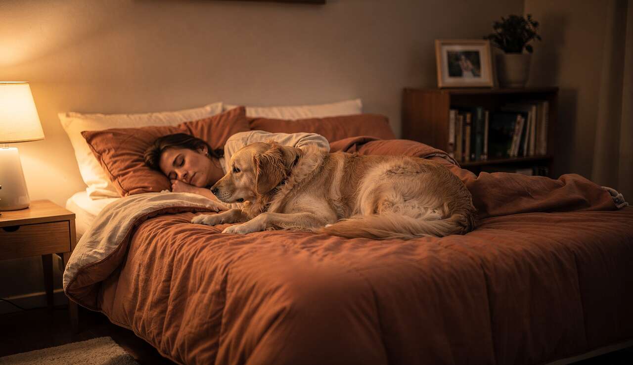 Mon chien dort-il avec moi : avantages et inconvénients ?