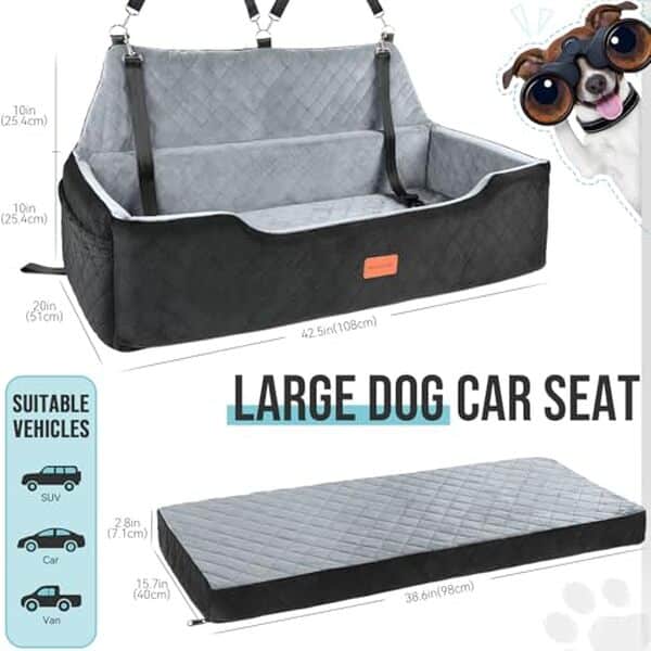 Découvrez comment le siège auto Heggcooe assure confort et sécurité pour vos deux chiens lors de vos voyages en voiture. Évaluation des caractéristiques et avis détaillés.