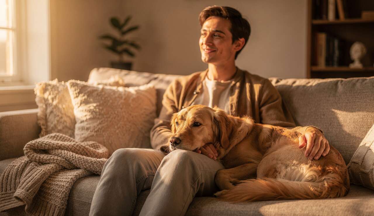 Soutien &eacute;motionnel et pr&eacute;sence r&eacute;confortante des chiens