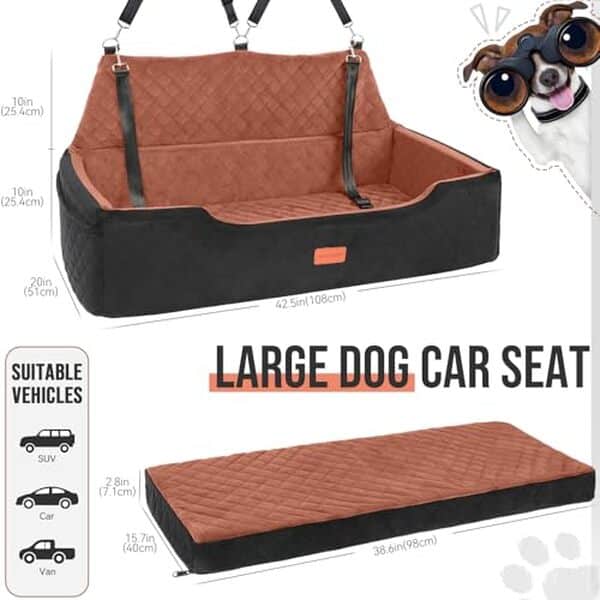 Découvrez notre test complet du siège auto lavable Heggcooe, idéal pour les voyages avec votre chien jusqu'à 45 kg. Analyse du confort, de la facilité d'entretien et de la sécurité pour vos trajets en voiture.