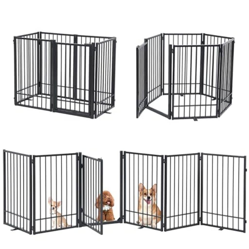 Test de la barrière autoportante SMONTER, extra large pour chiens