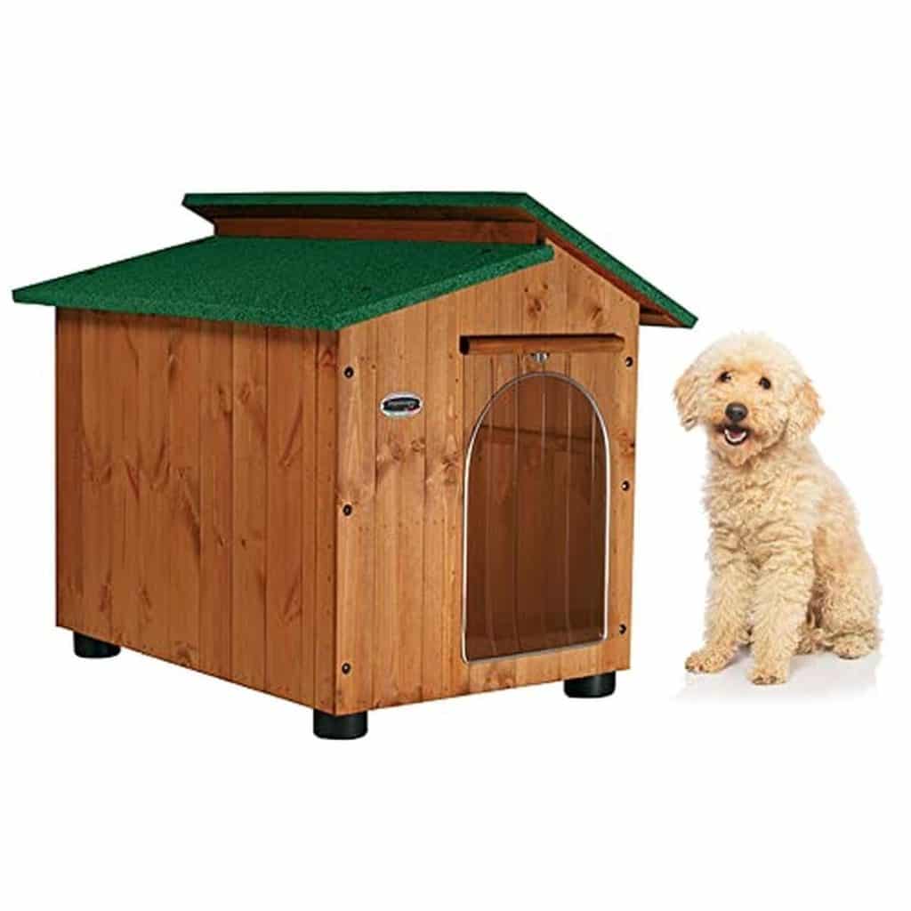 Test de la niche en bois renforcée Alpi pour chiens - modèle B (60x70xH62)