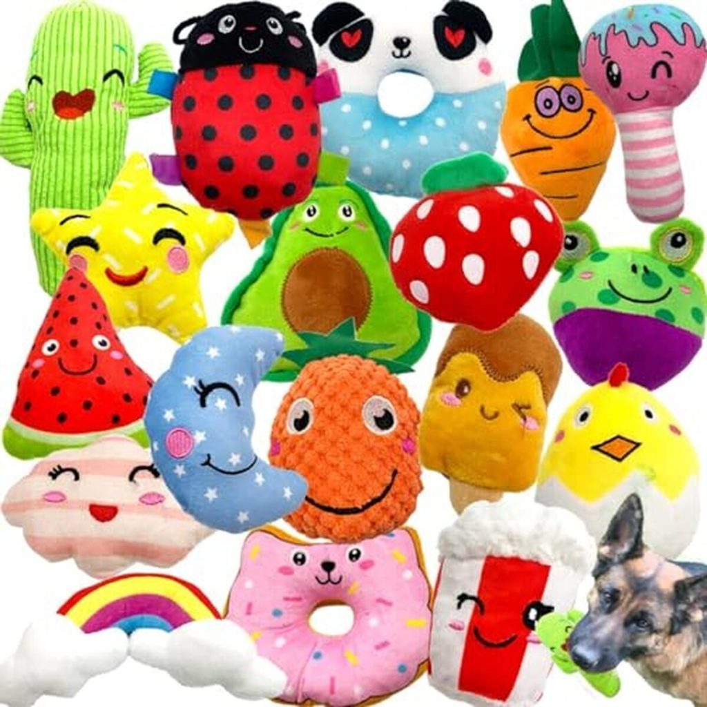 Test : jouets couineurs pour chiens Jalousie 18 pièces