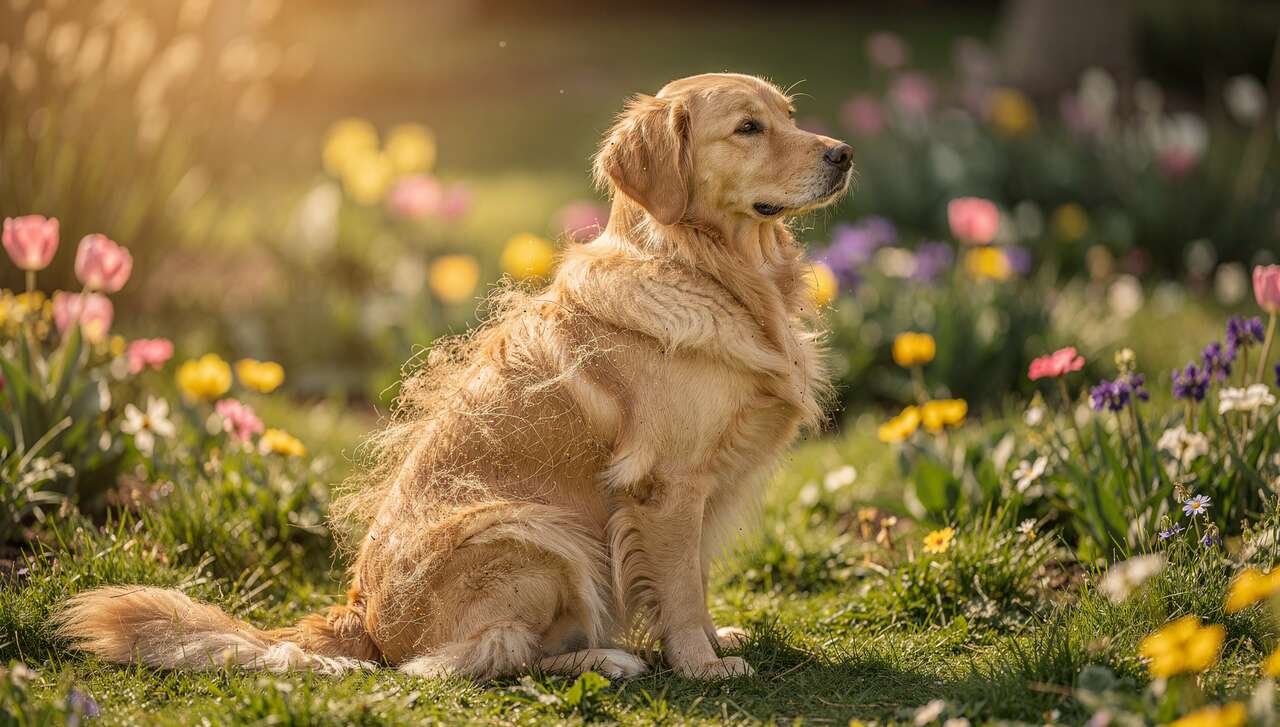Les chiens perdent-ils plus de poils au printemps ?