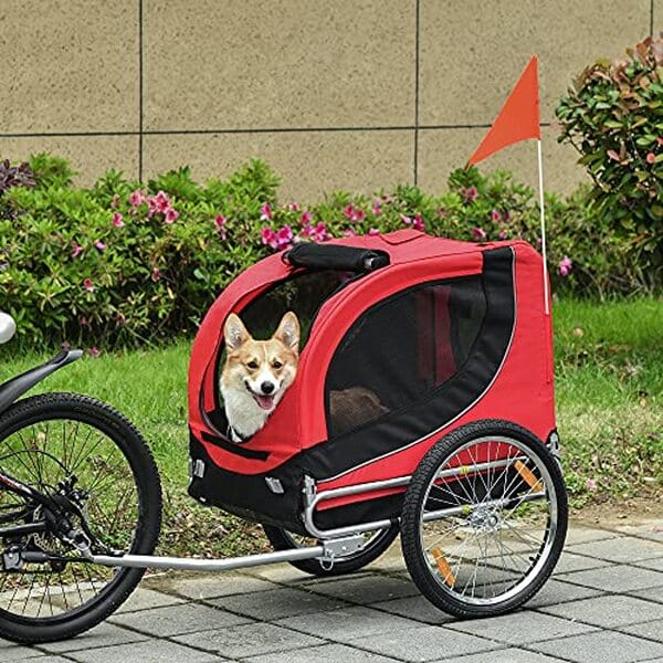 Découvrez la remorque vélo HOMCOM : analyse complète pour garantir une sécurité et une visibilité maximales à votre chien lors de vos balades à vélo.