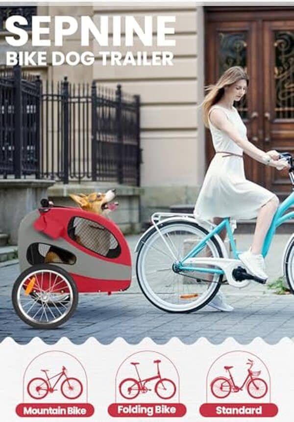 Découvrez notre test complet de la remorque vélo pour chien Sepnine M : une option pliable et sécurisée parfaite pour vos escapades à vélo avec votre compagnon à quatre pattes.