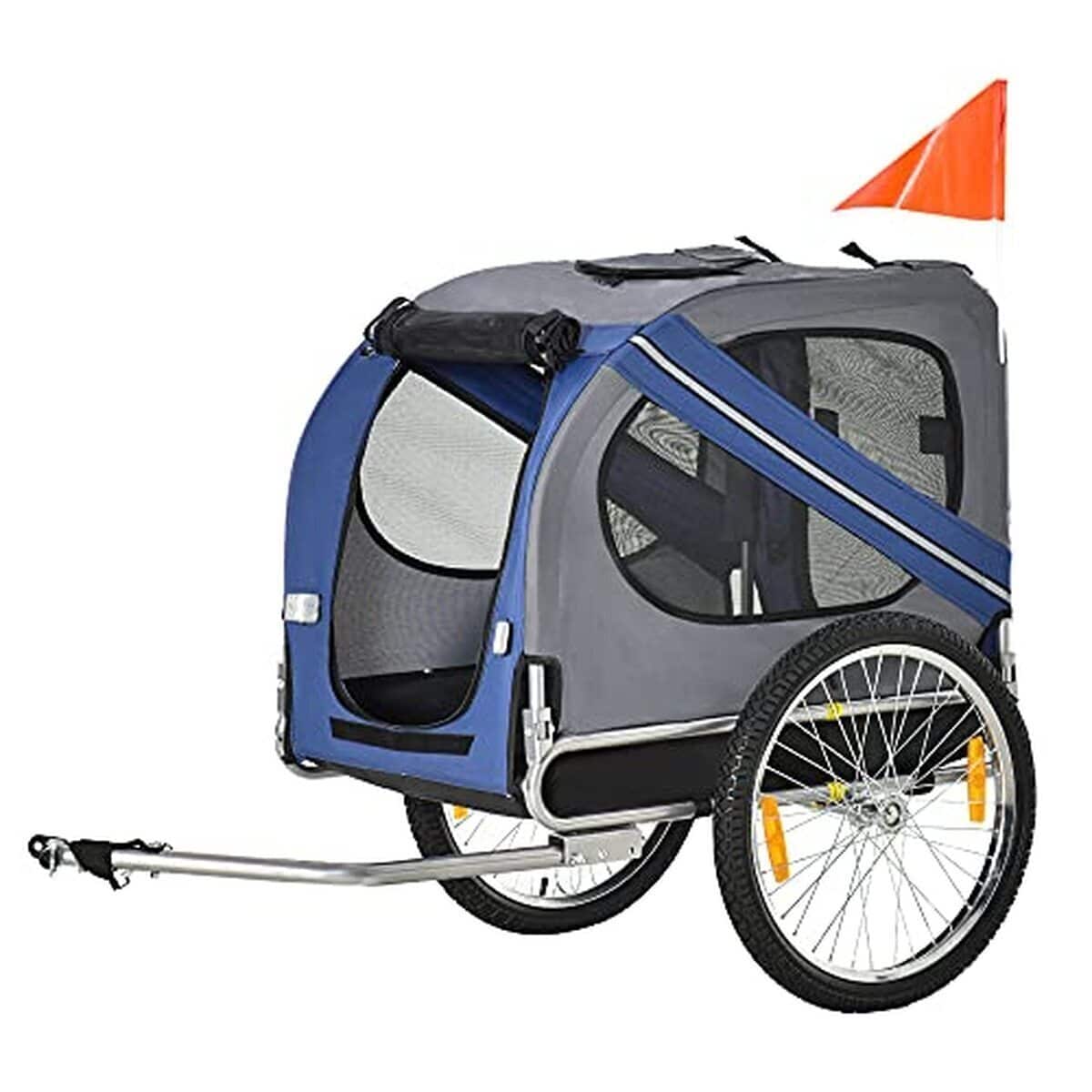 Test de la remorque vélo PawHut pour chien : solidité et sécurité